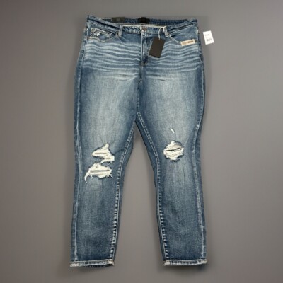 NWT Buckle Black Fit No 75 Womens 36x27 Denim Blue Jeans Ankle Skinny Regular