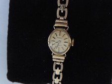Orologio vintage inglese da polso donna  in oro 9ct perfettamente funzionante