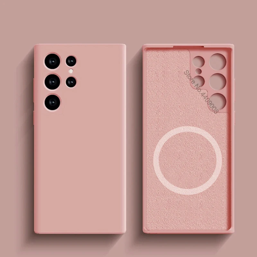 Custodia magnetica silicone liquido Samsung S24 S23 S22 S21 S20 FE UK - Foto 13 di 26