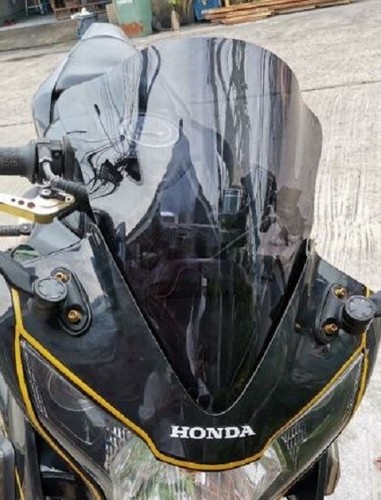Honda CBR125 R Screen Double Bubble Windscreen Visor Black Tinted 2011 - 2020 - Picture 7 of 20