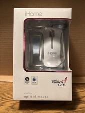 iHome 2008 Slimline Optical Mouse White NEW