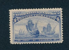 drbobstamps US Scott #233 Mint Hinged VF Stamp Cat $55