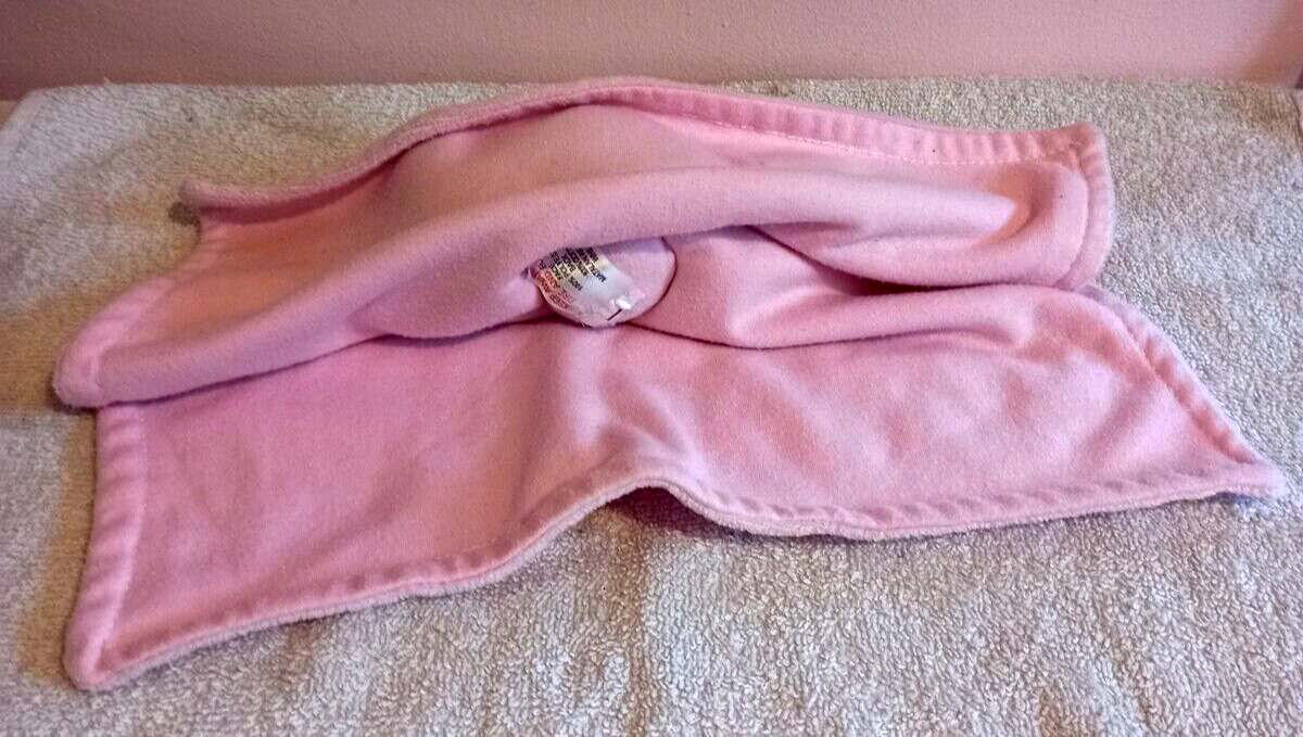 Matalan Pink Puppy Dog Comfort Blanket Baby Comforter Comfort Toy