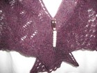 WOMEN'S SHAWLETTE 100% MERINO WOOL LACE HAND KNIT NEW  #46 — photo 6