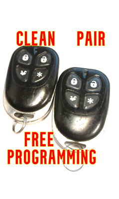 2X PAIR ScyTek KEYLESS ENTRY REMOTE START KEY FOB BLUE LED 4 BUTTON OARRXAM2000