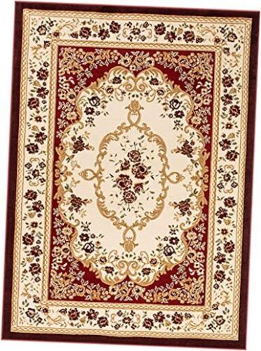 Dulcet Versaille Traditional Area Rug 2 ft 7 in x 3 ft 11 in Rectangular Red