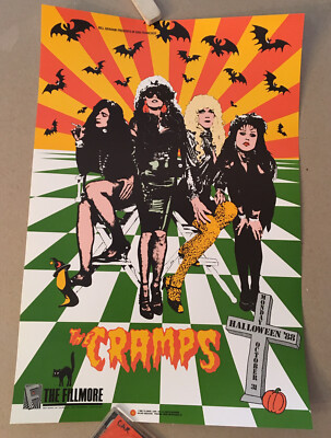 Cramps Poster Fillmore 1988 Halloween Graham Punk Psychobilly | eBay