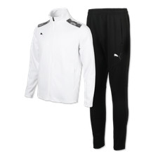Puma 93272102 Men Tracksuit Individual Cup Training suit jacket pants White/BK