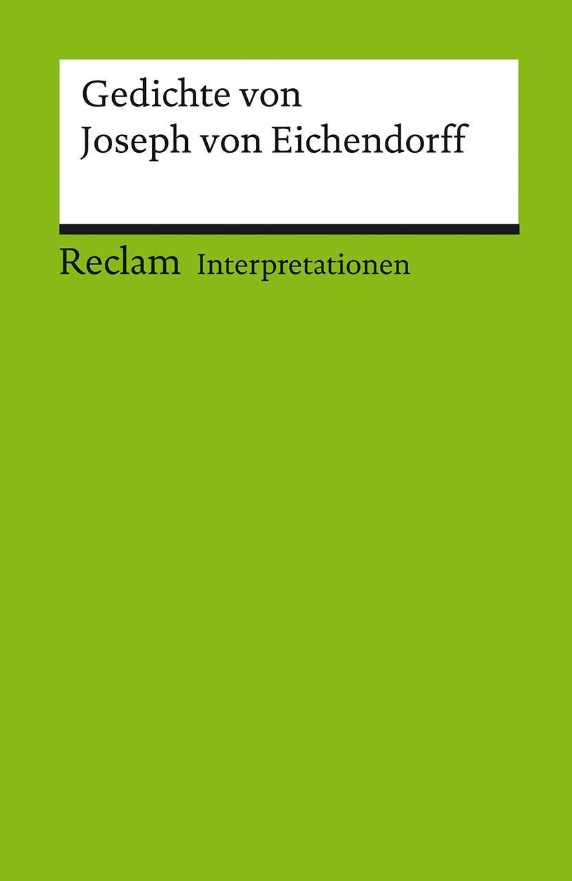 Thumbnail - Gedichte Von Joseph Von Eichendorff. Interpretationen Gert