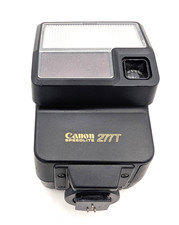 Canon Speedlite 277T Shoe Mount Flash For Canon Film Camera Tested, no battery