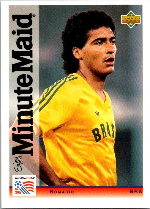 1994 Upper Deck World Cup Minute Maid - Romario #5 English/Spanish