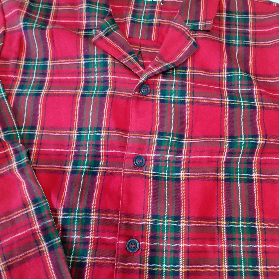 Pigiama Tartan Rosso Uomo – Taglia L – Nuovo con Etichette – Caldo Cotone –... - Immagine 2 di 3