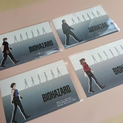 Capcom Resident Evil Postcard Set Chris Jill Leon Claire New Sealed