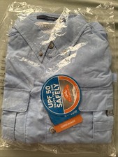 Columbia Men's PFG Bahama II Long Sleeve Shirt Blue, Size Large NWT