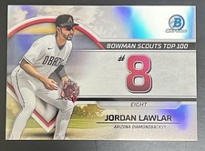 2023 Bowman Baseball Chrome Scouts Top 100 Jordan Lawlar Diamondbacks #BTP-8