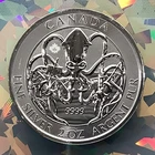 2020 Canada $10 Creatures of the North Series Kraken 2 oz .9999 Fine Silver Coin