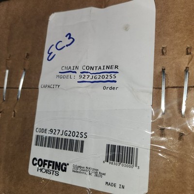 Coffing Chain Container 927JG202 SS Chain Container
