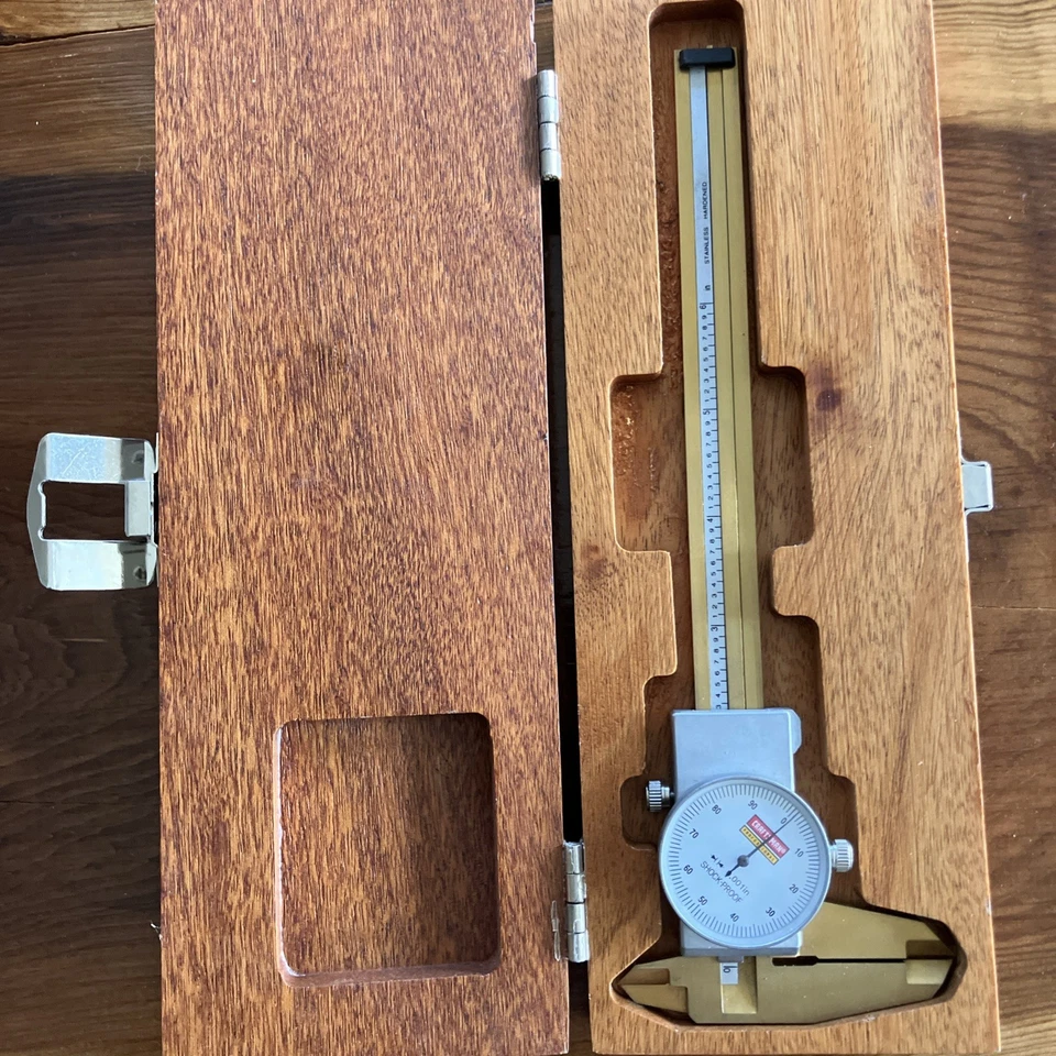 Pinzas de esfera Avenger Craftsman profesionales de 6" recubiertas de estaño de 0,001" en caja de madera Foto 3 de 4