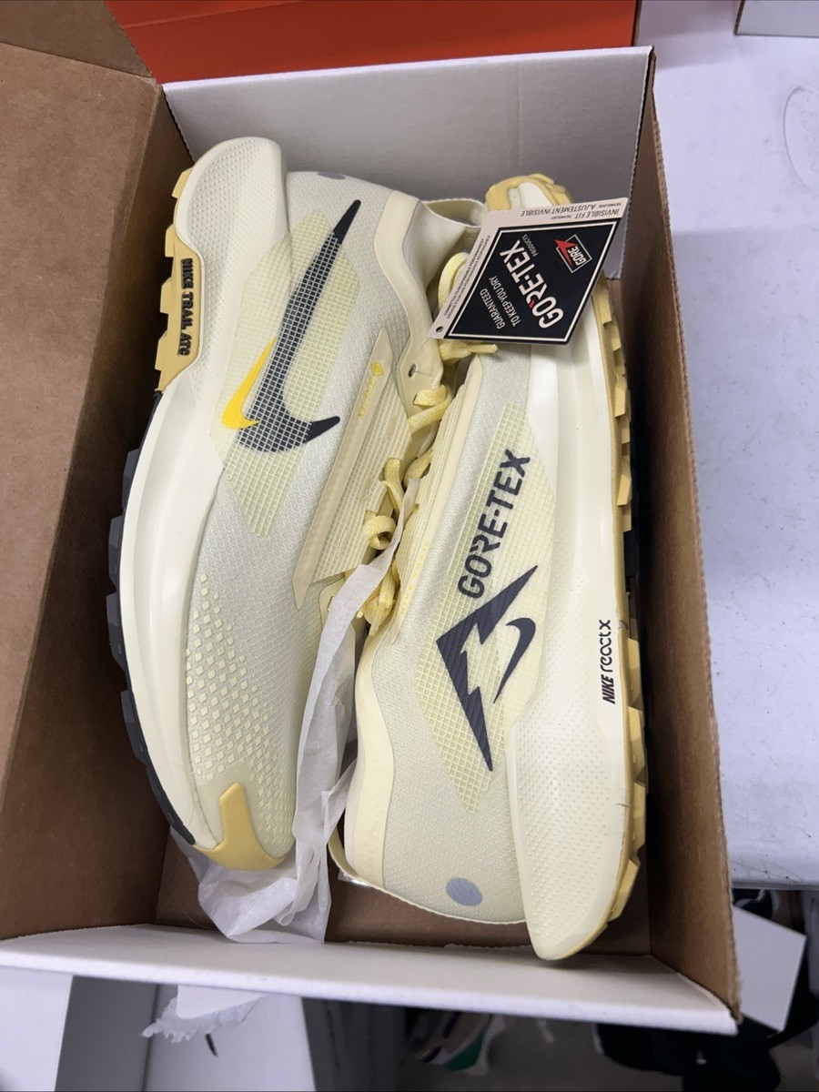 Nike Pegasus Trail 5 GORE-TEX Alabaster Men\'s Size 10 NWB No lid FQ0908-700 Nike React Pegasus Trail 5 Gore-Tex Shoes Yellow FQ0908-700  main image 3