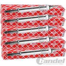 5x FEBI GLÜHKERZEN passend für MERCEDES C-KLASSE (W202) E-KLASSE (W210)