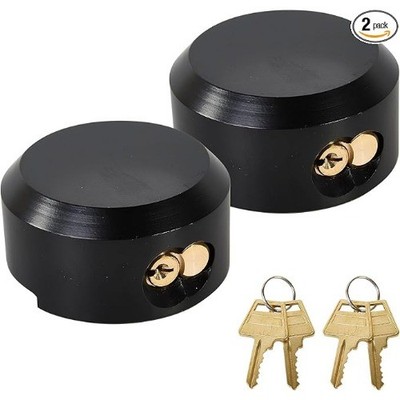 Heavy Duty Trailer Puck Locks Anti Cut Hidden Shackle Keyed Alike