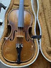 Vintage Old E r Pfretzschner 3/4 Yellow Brown Violin w/ Case 1970