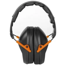 Walker's Passive Folding Earmuff Black / Orange - GWP-FPM1-BKO
