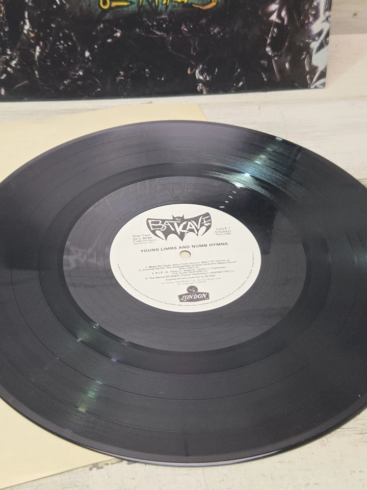 Batcave  Young Limbs And Numb Hymns LP 1983 London Records PACLZ 3920 EX/G+ - Image 2 of 4
