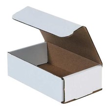 7 In X 4 In X 1 In Inside H, Literature Mailer, White, Corrugate, Single Wall,