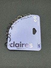 Claire  s Sensitive Solutions 6 Pair Hoop Earrings Set Gold Silver Black NWT