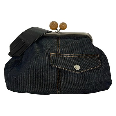 Max Mara WEEKEND Navy Denim Shoulder Bag