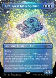 Kira, Great Glass-Spinner (Borderless) #421 Foil - Secret Lair Drop Series