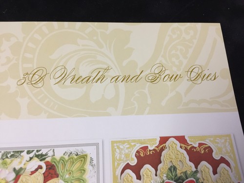 Anna Griffin 3D FUSTELLE CORONA E FIOCCO - 6 fustelle con fustelle ombra ***NUOVO*** #455 - Foto 3 di 10