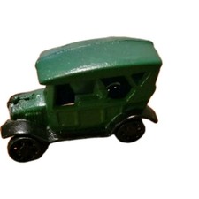 Vintage Cast Iron Model T Car Green