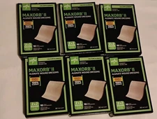 Medline Maxorb II Alginate Absorbent Wound Dressing 2x2 Care (6)