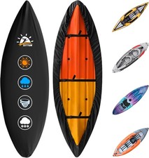 Zettum Kayak Cover 11.5 FT - 600D Heavy Duty Waterproof Canoe Cover for Outdoo