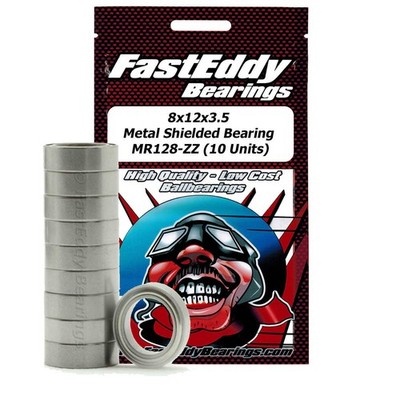 8x12x3.5 Metal Shielded Bearing MR128-ZZ 10 Units