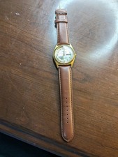Armitron Men's Watch Brown Leather 7-In Band Please Read Description