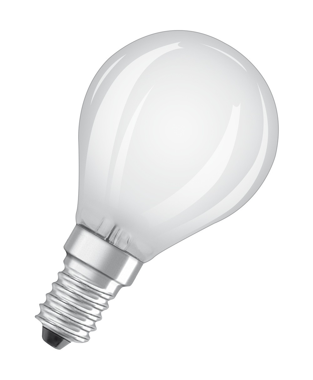 OSRAM LED-Lampen, klassische Miniballform, 40 Watts Ersatz, E14, P-shape, 2700 K