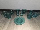 Vintage Jeannette Ultramarine 11 Piece Depression Glass Set