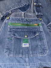 Liberty Denim Bib Overalls 36x32 Carpenter Workwear Utility Pockets