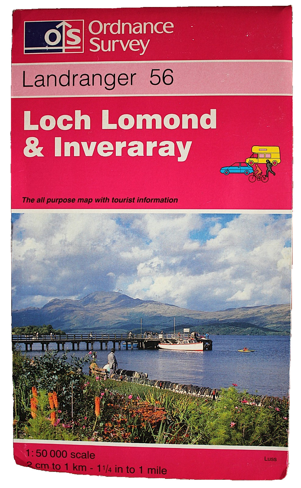 Ordnance Survey Landranger Map 56 Loch Lomond & Inverary  4th issue