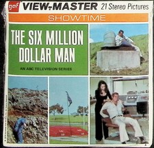 The Six Million Dollar Man ABC TV Series 3D View-Master 3 Reel Packet NEW SEALED