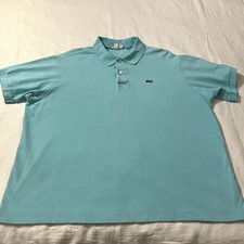Lacoste Men's Aqua Blue Short Sleeve Polo Shirt Classic Fit Size 3XL