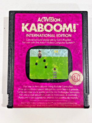 Kaboom! Atari 2600 (1981) Cartridge Only Tested!