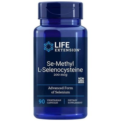 Life Extension Se-Metylo-L-Selenocysteina, Selen 200 mcg - 90 Kapseln