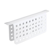 iDesign Euro Kitchen Sink Divider Protector Mat - White Sink Saddle (11in 12in)