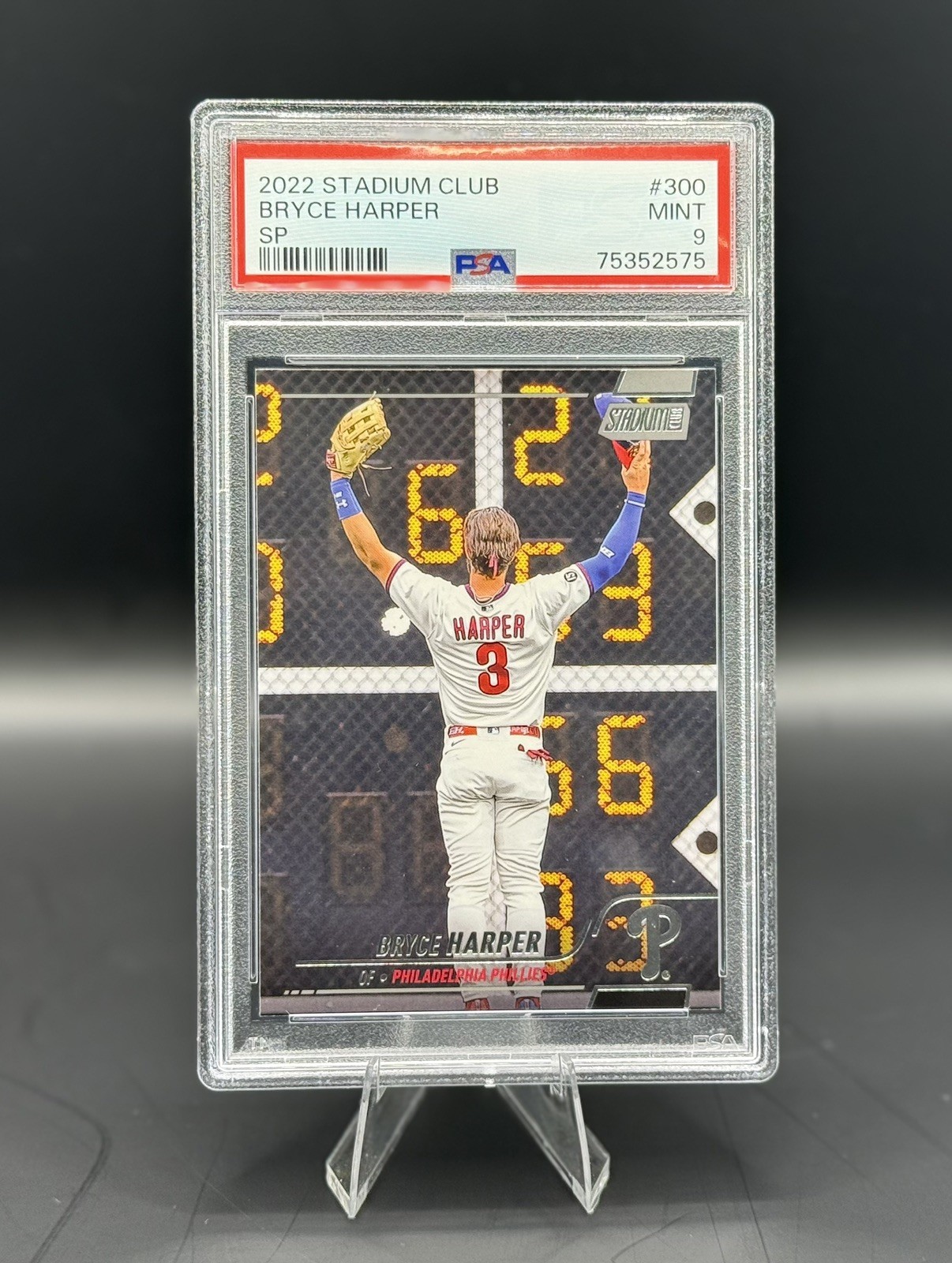 2022 Stadium Club Bryce Harper SSP Image Variation PSA 9 Mint #300 Phillies 🔥🔥 view 1