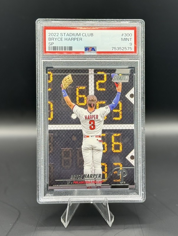 2022 Stadium Club Bryce Harper SSP Image Variation PSA 9 Mint #300 Phillies 🔥🔥