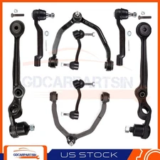 Fit for 93-97 Mercury Ford 8pcs New Upper Lower Control Arms Tie Rods Sway Bars